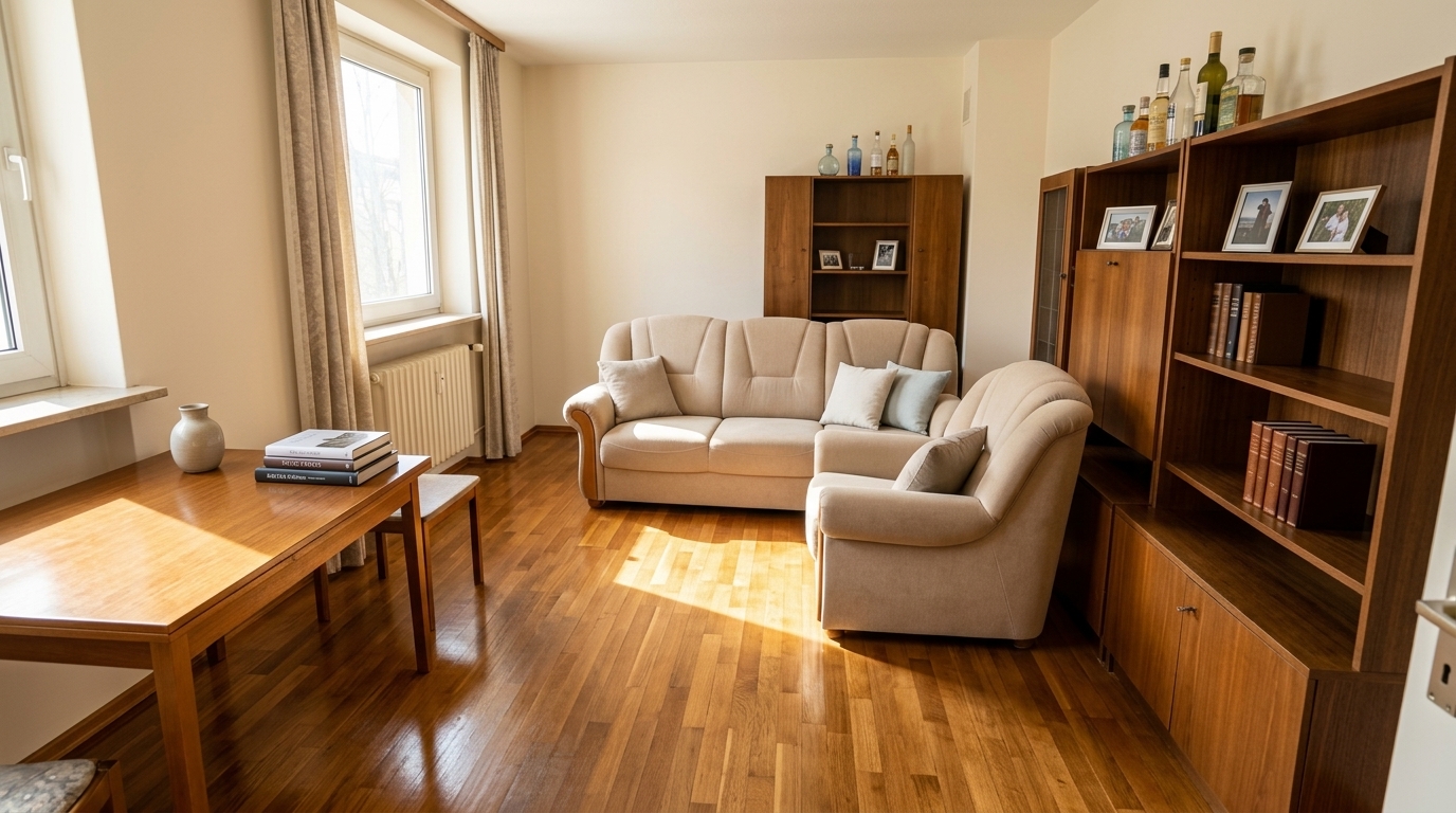 Nachher (Messie-Wohnung beräumt)